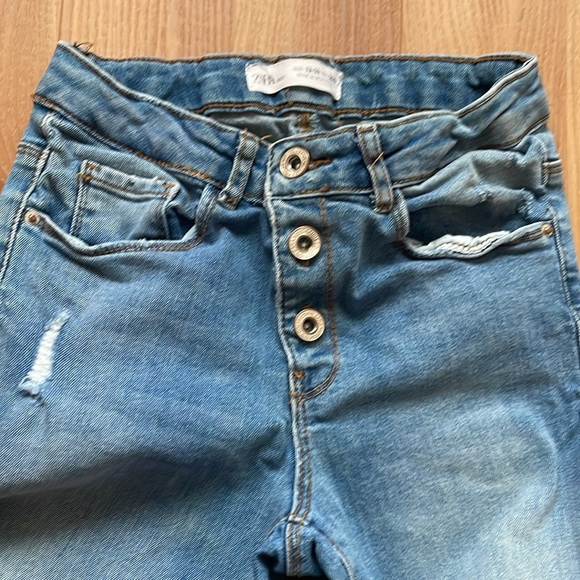 Zara girls button up denim jeans - size 13-14 - Picture 5 of 6